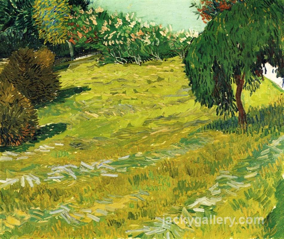 Garden with Weeping Willow, Van Gogh painting
